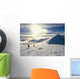 Hikers On A Mountaintop In The Snow Wall Mural