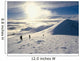 Hikers On A Mountaintop In The Snow Wall Mural