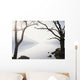 Snowy Trees with Sunrise on the Horizon Wall Mural