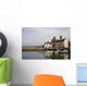 Village Houses And Boats In Harbor Wall Mural