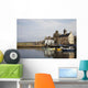 Village Houses And Boats In Harbor Wall Mural