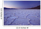 Looking Across The Purple Saltpans At Badwater At Dusk Wall Mural