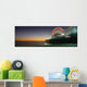 Ferris Wheel And Rollercoaster At Dusk On The Santa Monica Pier Wall Mural