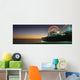 Ferris Wheel And Rollercoaster At Dusk On The Santa Monica Pier Wall Mural