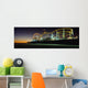 Rollercoaster And Ferris Wheel At Dusk On The Santa Monica Pier Wall Mural