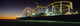 Rollercoaster And Ferris Wheel At Dusk On The Santa Monica Pier Wall Mural