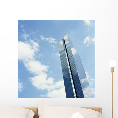 John Hancock Tower Copley Wall Mural shown on a wall