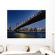 Looking Along Manhattan Bridge At Dusk Wall Mural
