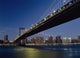 Looking Along Manhattan Bridge At Dusk Wall Mural