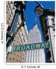 Broadway Sign And Empire State Building Wall Mural