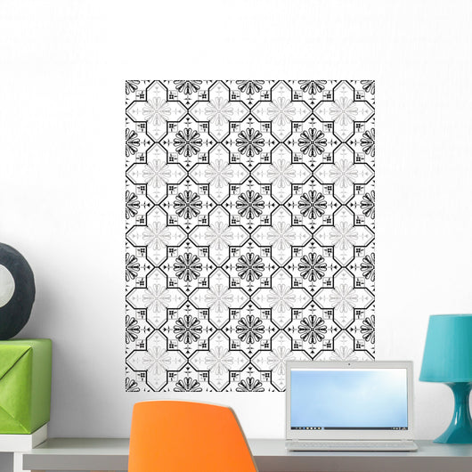 Gray Seamless Wallpaper Wall Mural