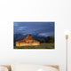 Sunrise On Old Wooden Barn On Farm, Moulton Barn Wall Mural