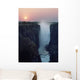 Looking Along Victoria Falls At Dusk From Zambia To Zimbabwe Wall Mural