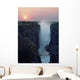 Looking Along Victoria Falls At Dusk From Zambia To Zimbabwe Wall Mural