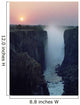 Looking Along Victoria Falls At Dusk From Zambia To Zimbabwe Wall Mural