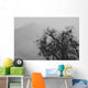 Tree And A Mountain In The Fog In Yosemite Park Wall Mural