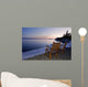 Two Chairs At Water's Edge Looking Out Over Lake Superior Wall Mural