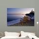 Two Chairs At Water's Edge Looking Out Over Lake Superior Wall Mural