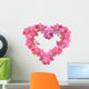 Pink Orchids Heart Wall Decal