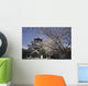 Hiroshima Castle And Cherry Blossoms In Spring Wall Mural