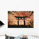 Summer Fireworks At Itsukushima Shrine Wall Mural