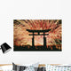 Summer Fireworks At Itsukushima Shrine Wall Mural