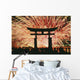 Summer Fireworks At Itsukushima Shrine Wall Mural