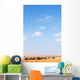 Herd Of Zebras In Dusty Scrubland Wall Mural