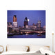 Thames At Dusk To Full Moon Rising Wall Mural