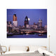 Thames At Dusk To Full Moon Rising Wall Mural