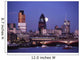 Thames At Dusk To Full Moon Rising Wall Mural