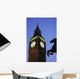 Big Ben At Dusk With Horse Statue In Foreground Wall Mural