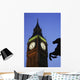 Big Ben At Dusk With Horse Statue In Foreground Wall Mural