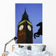Big Ben At Dusk With Horse Statue In Foreground Wall Mural