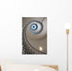 Looking Up At A Spiral Staircase Wall Mural