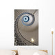 Looking Up At A Spiral Staircase Wall Mural