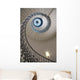 Looking Up At A Spiral Staircase Wall Mural