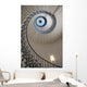 Looking Up At A Spiral Staircase Wall Mural