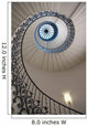 Looking Up At A Spiral Staircase Wall Mural