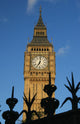 Big Ben And Iron Fence, Close Up Wall Mural