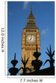 Big Ben And Iron Fence, Close Up Wall Mural