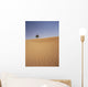 Solitary Date Palm Tree In The Sand Dunes, Tinfou Near Zagora Wall Mural