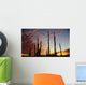 Cardon Cacti At Sunset Wall Mural