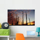 Cardon Cacti At Sunset Wall Mural