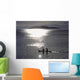 Fishermen Going Past The Island Of Domwe At Dusk Wall Mural