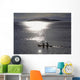 Fishermen Going Past The Island Of Domwe At Dusk Wall Mural