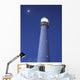 Moon Above Lighthouse At Dusk Wall Mural