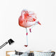 Cropping a flamingo standing on one leg Wall Decal