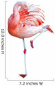 Cropping a flamingo standing on one leg Wall Decal