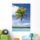 Palm Tree And Beach, Aitutaki Wall Mural